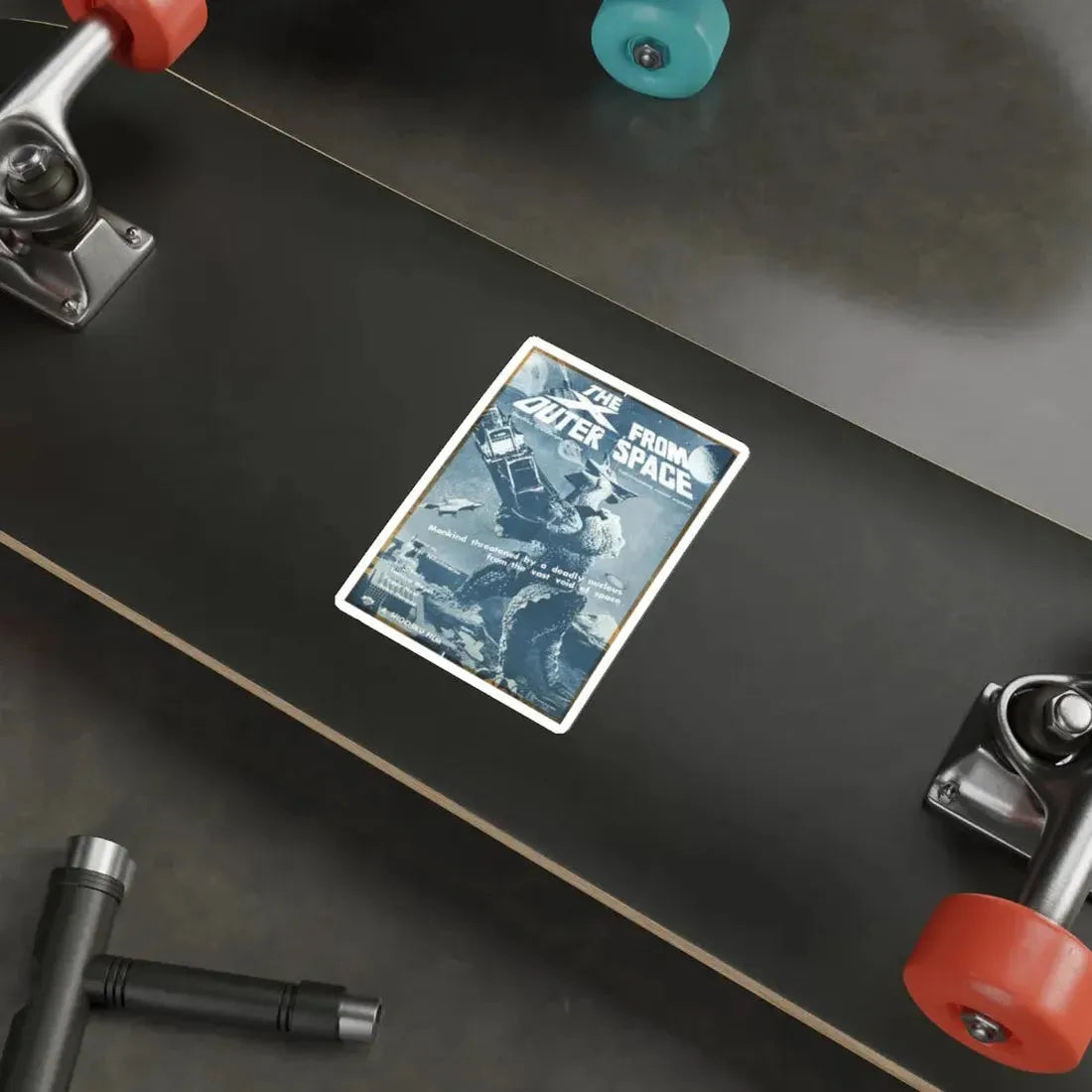 THE X FROM OUTER SPACE (2) 1967 Movie Poster STICKER Vinyl Die-Cut Decal - The Sticker Space