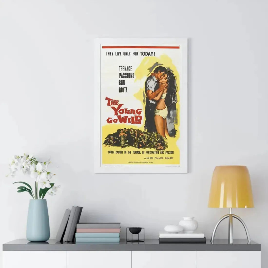 THE YOUNG GO WILD 1959 - Framed Movie Poster - The Sticker Space