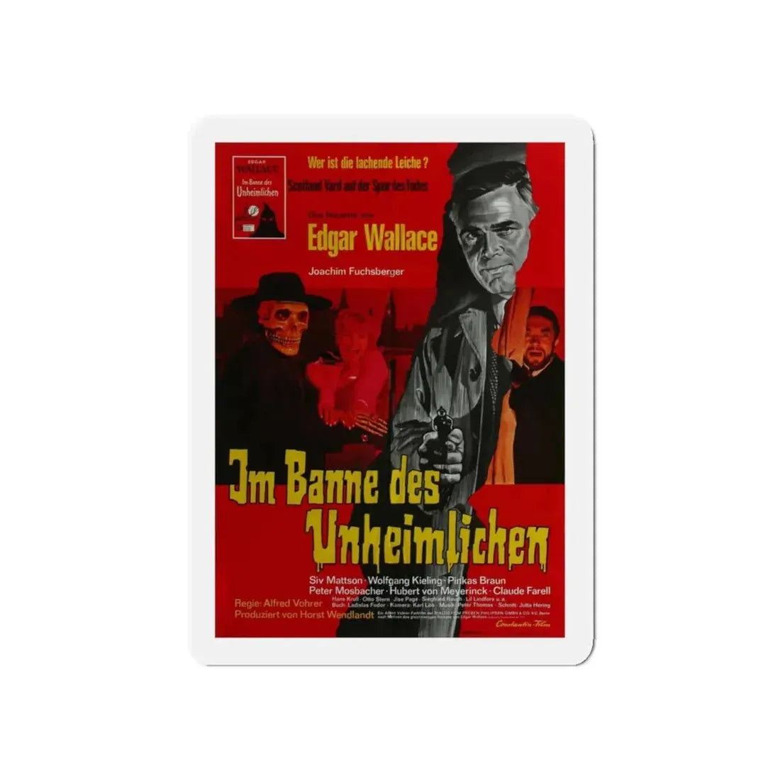 THE ZOMBIE WALKS 1968 Movie Poster - Refrigerator Magnet 5 Inch - The Sticker Space