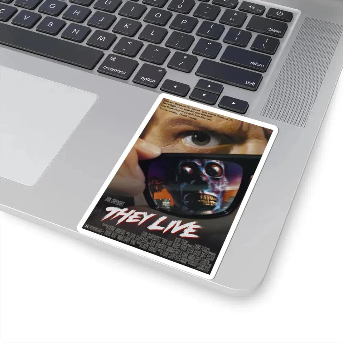 THEY LIVE! 1988 Movie Poster - STICKER Vinyl Kiss-Cut Decal - The Sticker Space