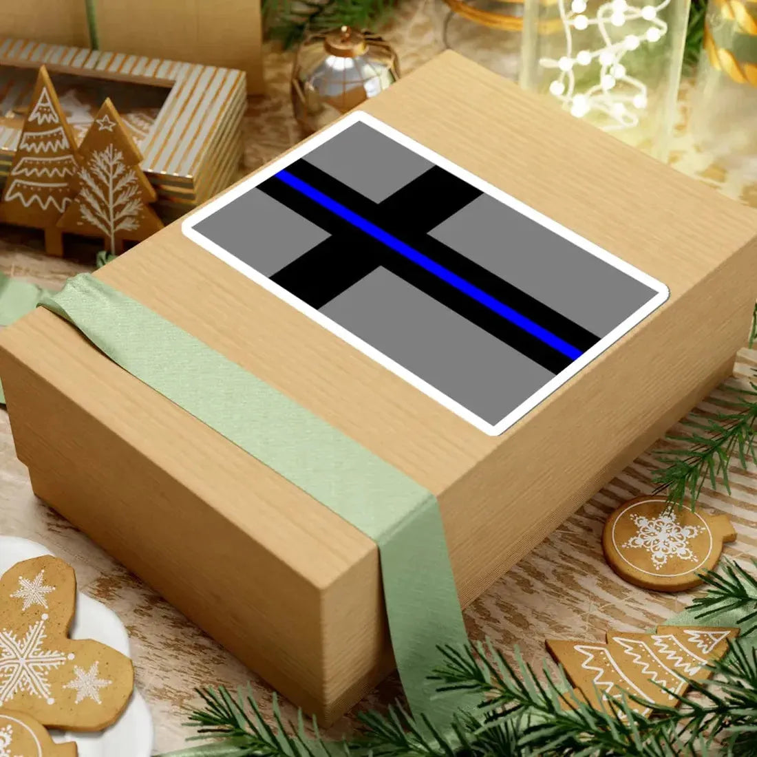 Thin Blue Line Flag Finland (Finland) STICKER Vinyl Kiss-Cut Decal - The Sticker Space