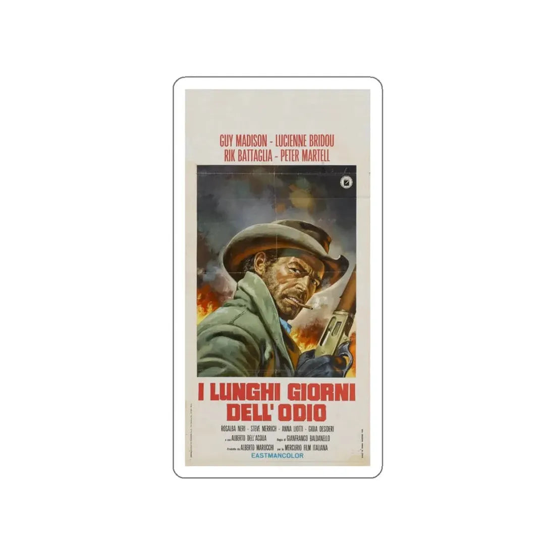 THIS MAN CAN'T DIE 1968 Movie Poster STICKER Vinyl Die-Cut Decal 5 Inch - The Sticker Space