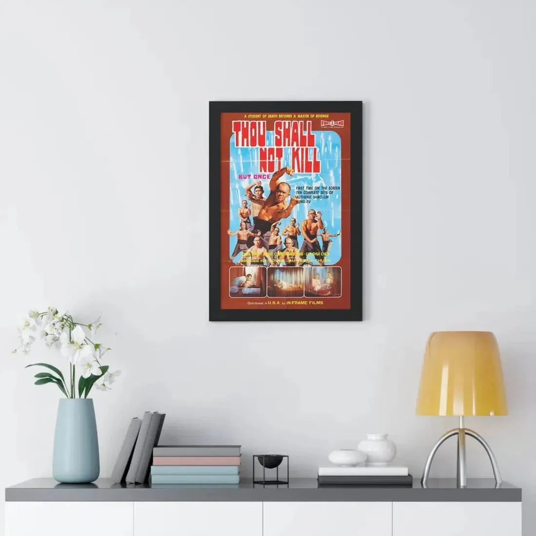 THOU SHALL NOT KILL BUT ONCE 1975 - Framed Movie Poster - The Sticker Space