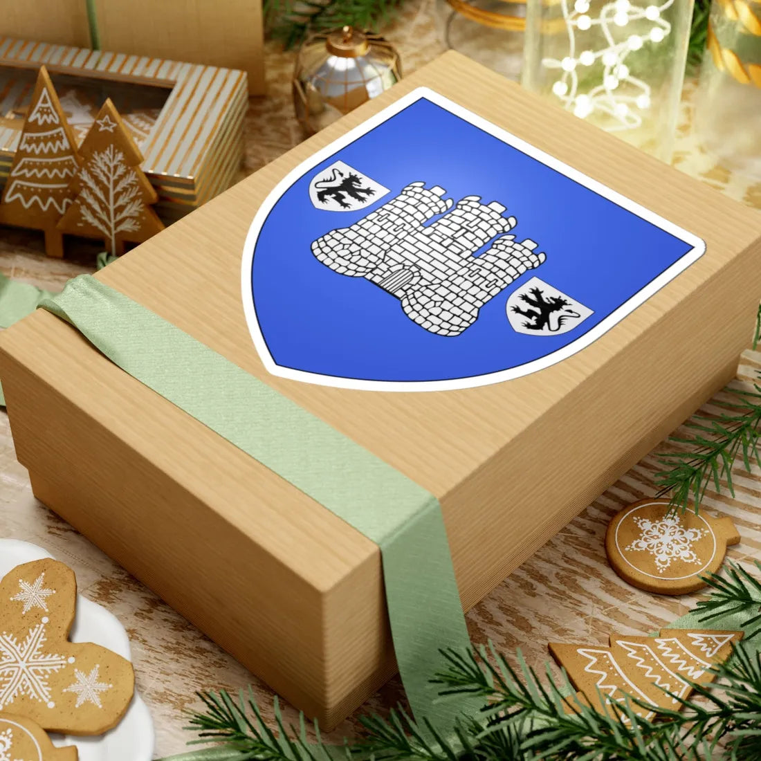 Thuin coat of arms (Belgium) (Coat of Arms) STICKER Vinyl Kiss-Cut Decal - The Sticker Space