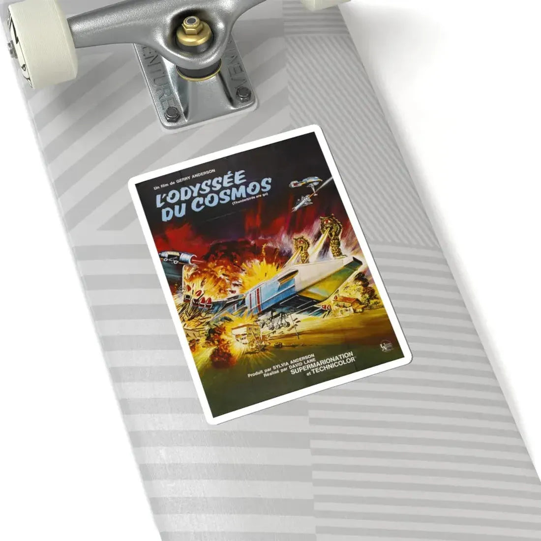 THUNDERBIRDS ARE GO (FRENCH) 1966 Movie Poster - STICKER Vinyl Kiss-Cut Decal - The Sticker Space