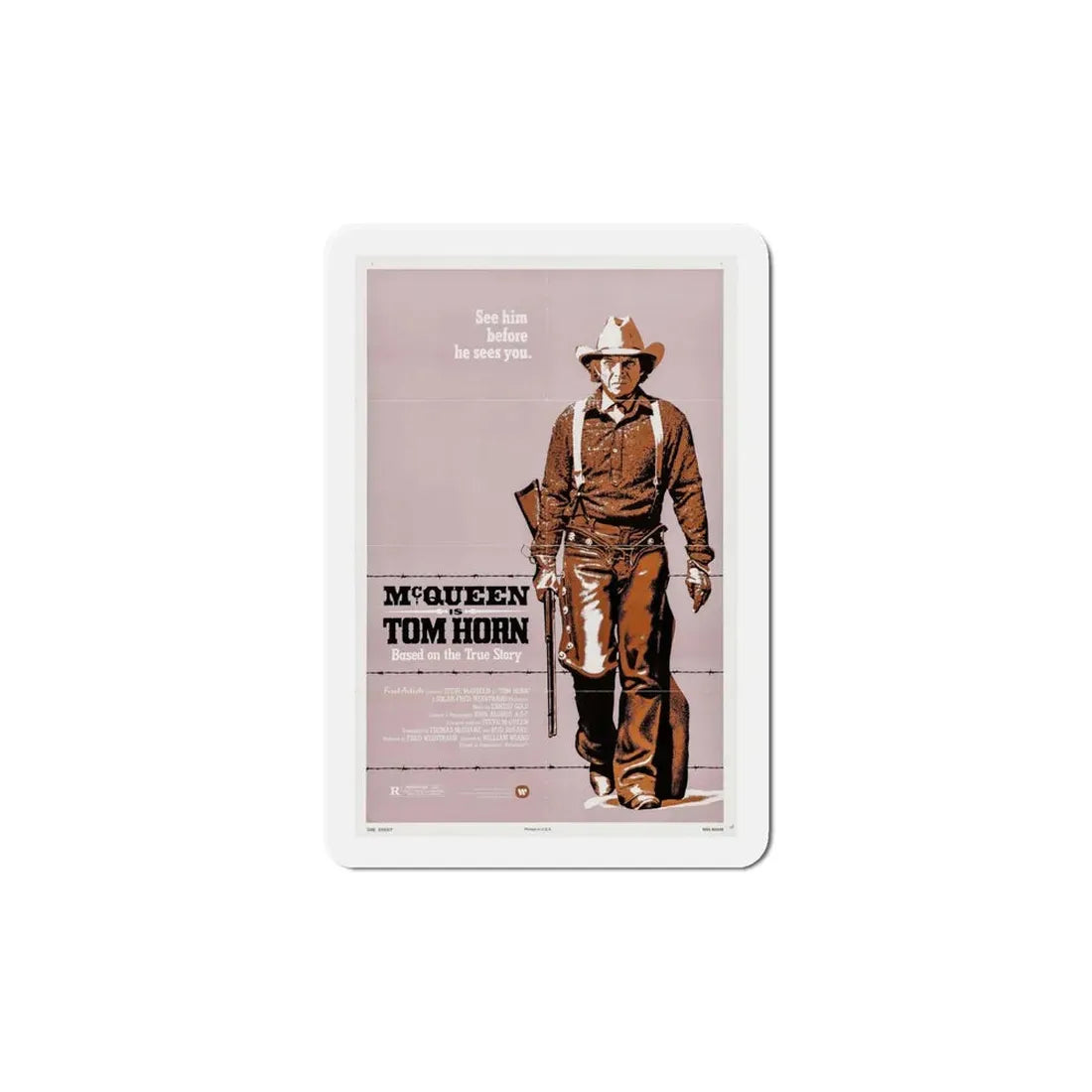 Tom Horn 1980 Movie Poster Refrigerator Magnet 6 Inch - The Sticker Space