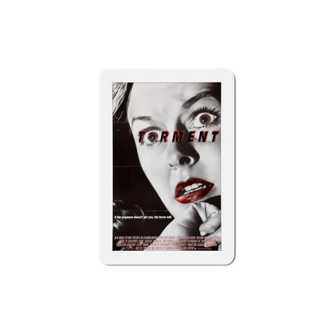 Torment 1986 Movie Poster Refrigerator Magnet 6 Inch - The Sticker Space