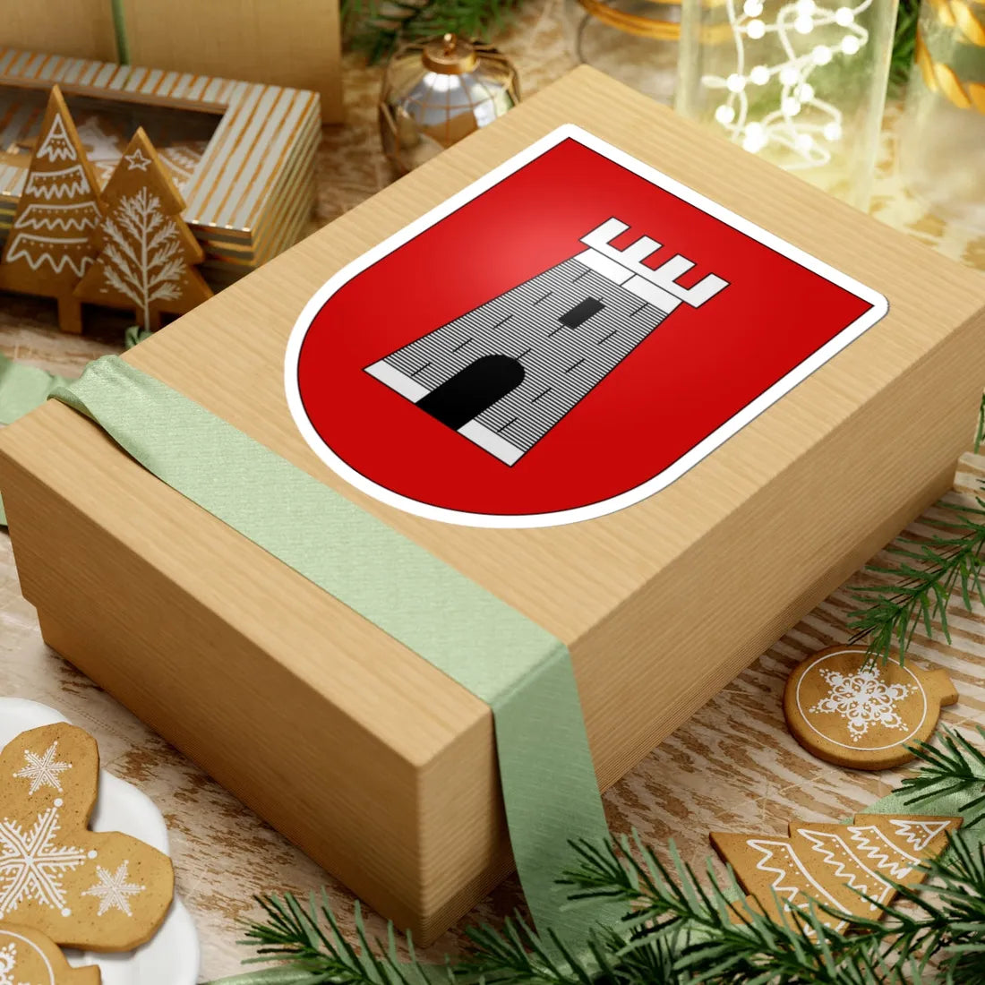 Torre-coat of arms (Switzerland) (Coat of Arms) STICKER Vinyl Kiss-Cut Decal - The Sticker Space