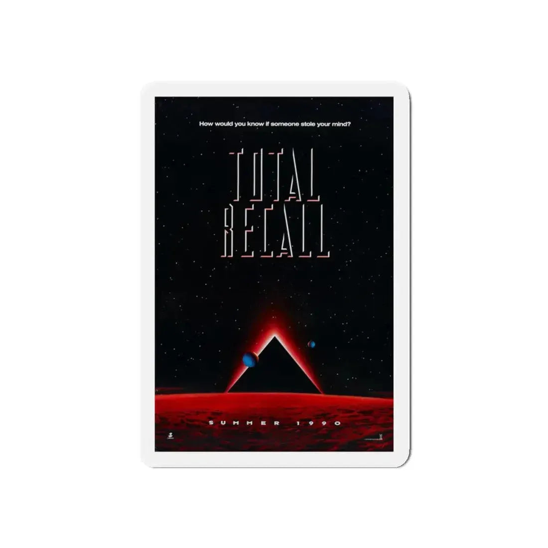 TOTAL RECALL 1990 Movie Poster - Refrigerator Magnet 5 Inch Die-Cut - The Sticker Space