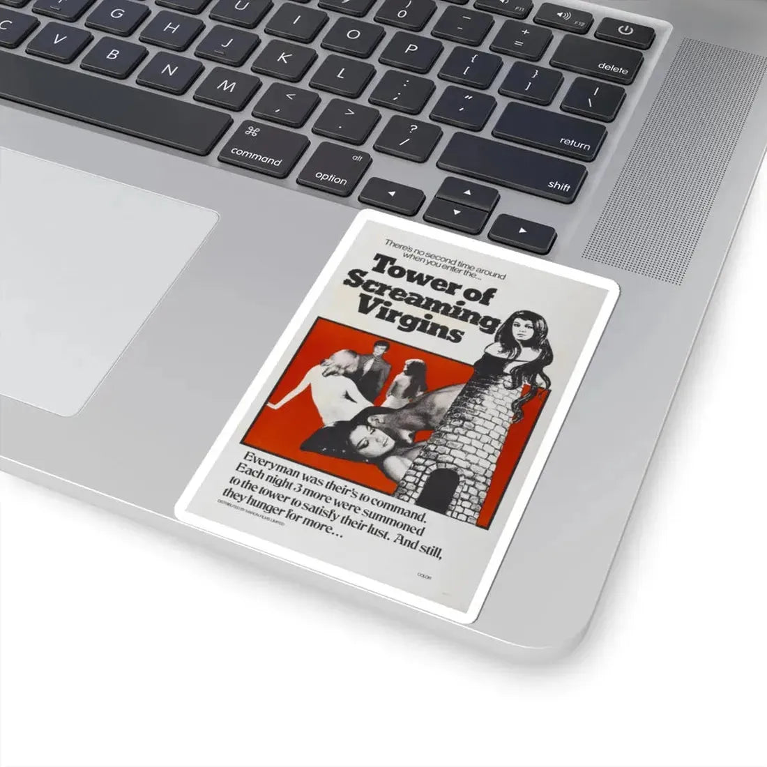 TOWER OF SCREAMING VIRGINS 1968 Movie Poster - STICKER Vinyl Kiss-Cut Decal - The Sticker Space