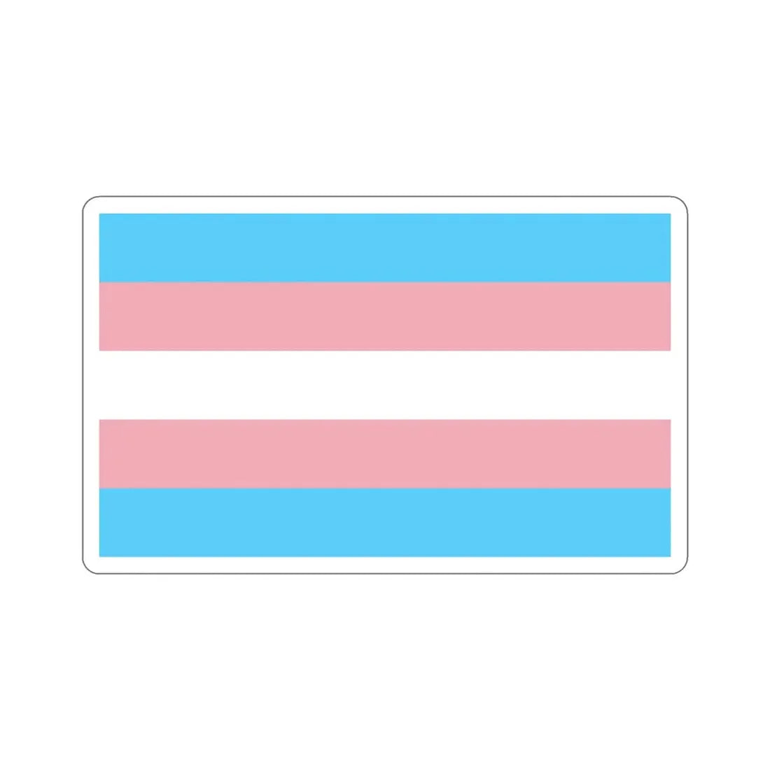Transgender Pride Flag STICKER Vinyl Die-Cut Decal 5 Inch - The Sticker Space