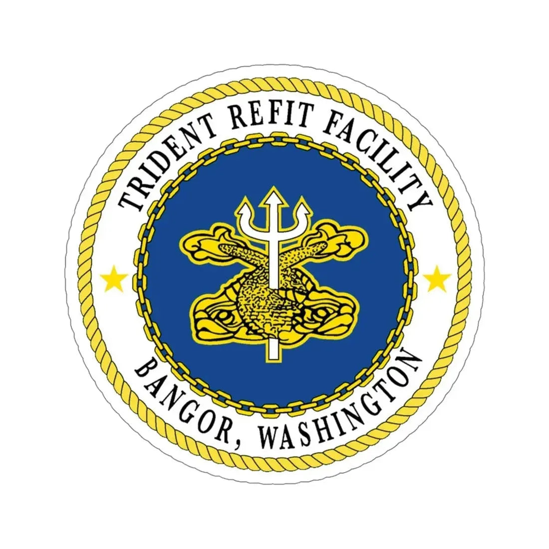 Trident Refit Facility Bangor WA (U.S. Navy) STICKER Vinyl Die-Cut Decal 5 Inch - The Sticker Space