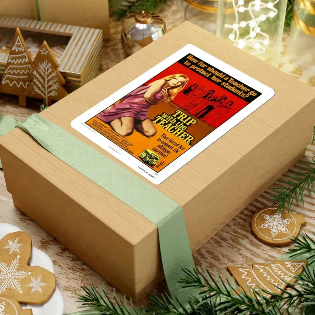 TRIP WITH THE TEACHER 1975 Movie Poster - STICKER Vinyl Kiss-Cut Decal - The Sticker Space