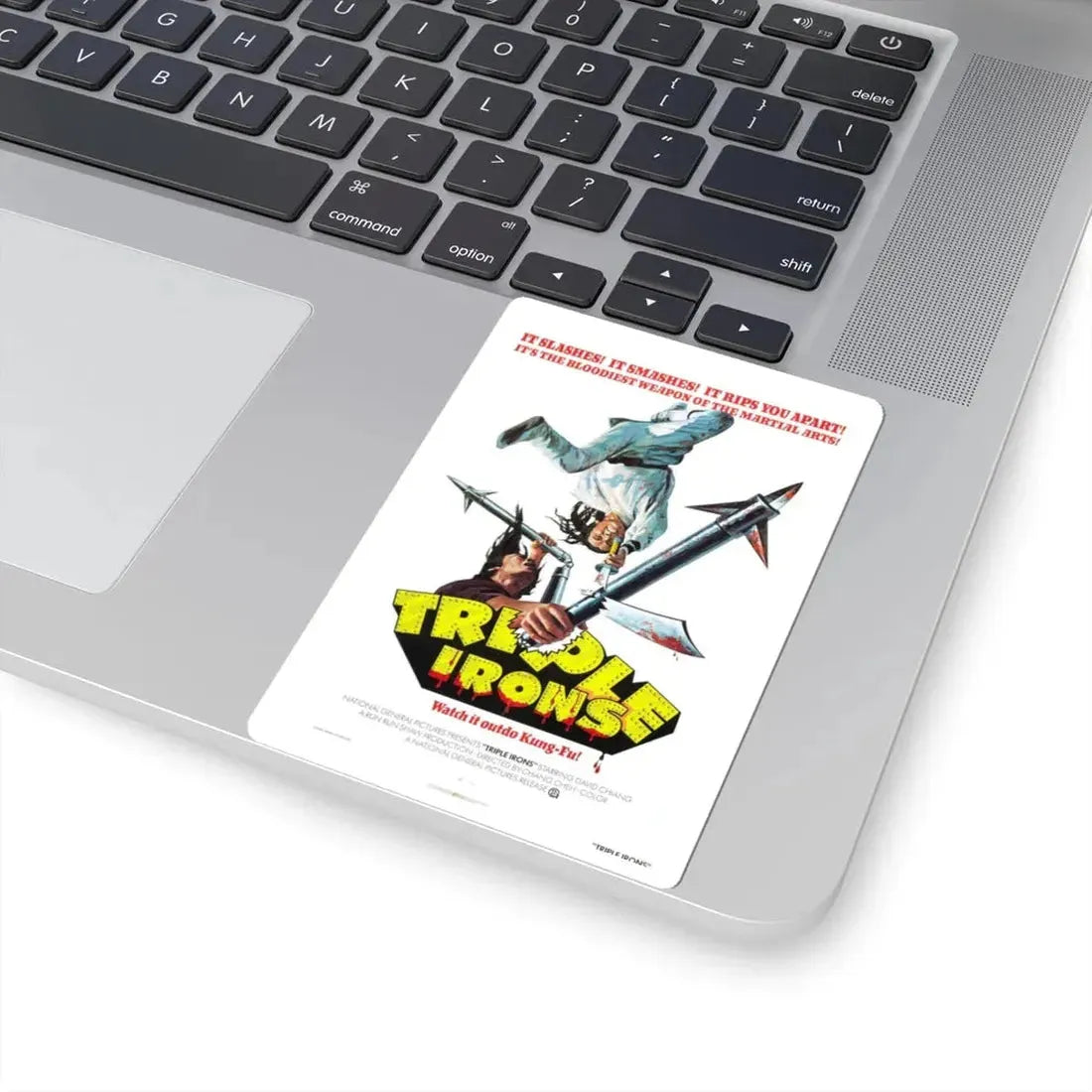 TRIPLE IRONS 1971 Movie Poster - STICKER Vinyl Kiss-Cut Decal - The Sticker Space