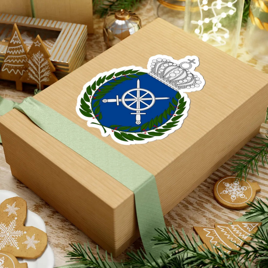 TrängKAS vapen (Sweden) (Coat of Arms) STICKER Vinyl Kiss-Cut Decal - The Sticker Space