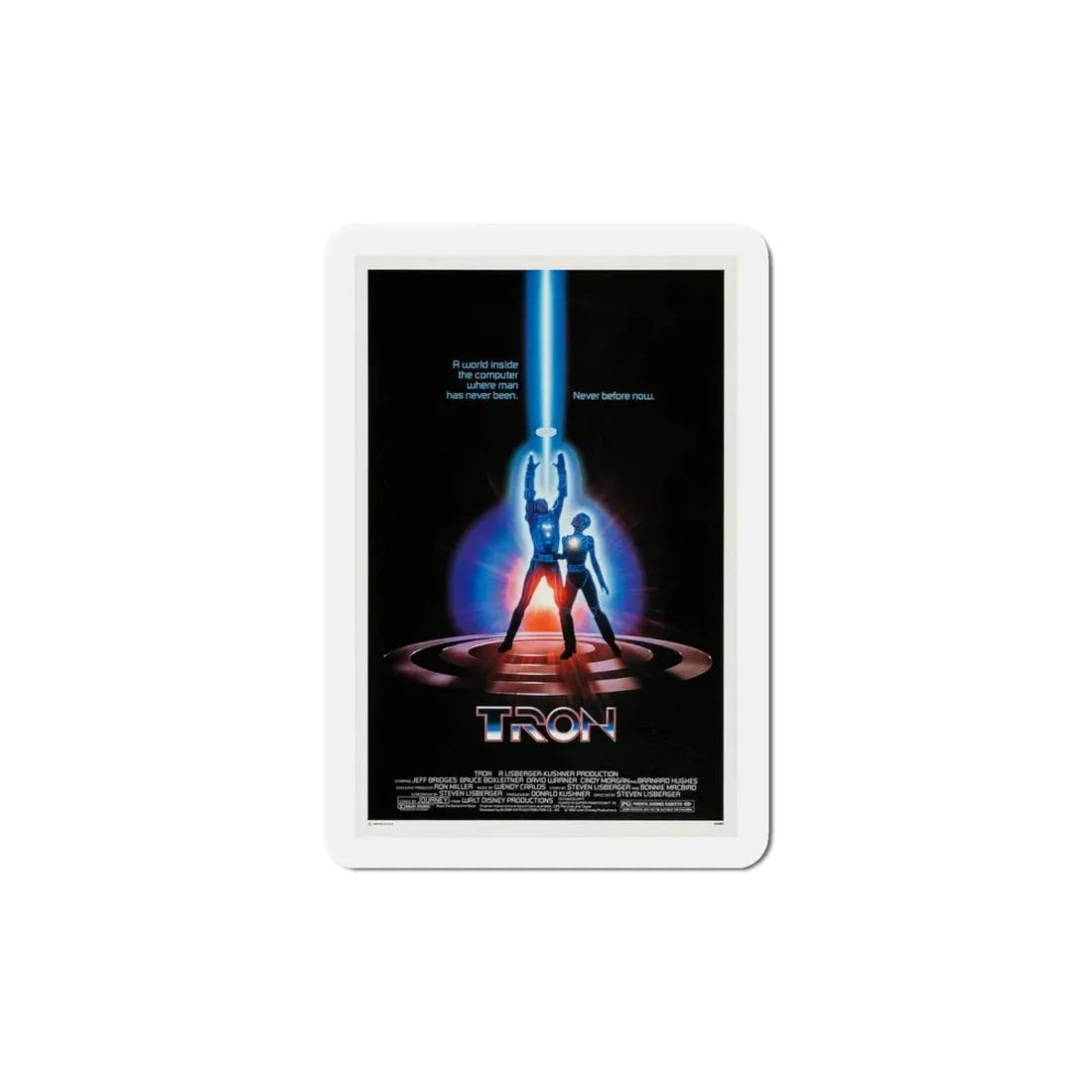 Tron 1982 Movie Poster Refrigerator Magnet 6 Inch - The Sticker Space