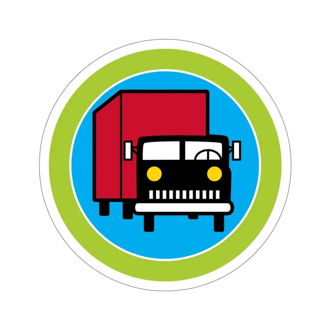 Truck Transportation (Boy Scouts Merit Badge) STICKER Vinyl Die-Cut Decal 5 Inch - The Sticker Space