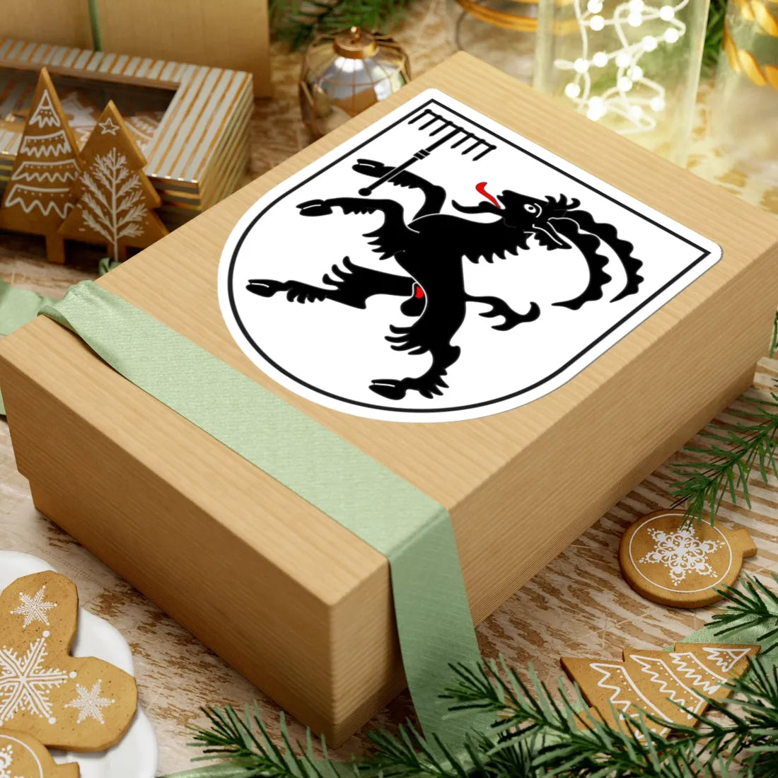 Tschlin wappen (Switzerland) (Coat of Arms) STICKER Vinyl Kiss-Cut Decal - The Sticker Space