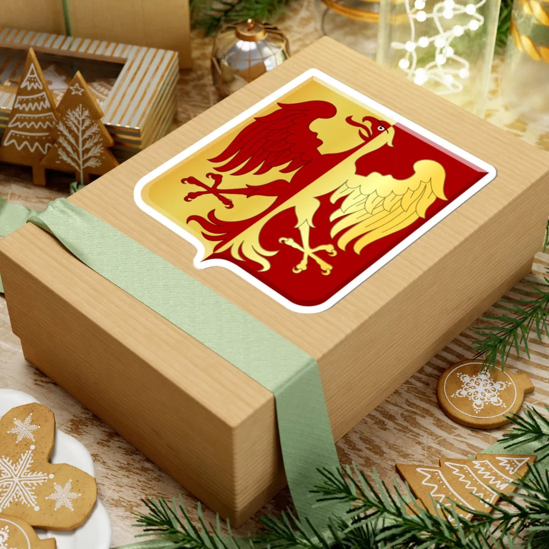 Tubeke wapen (Belgium) (Coat of Arms) STICKER Vinyl Kiss-Cut Decal - The Sticker Space