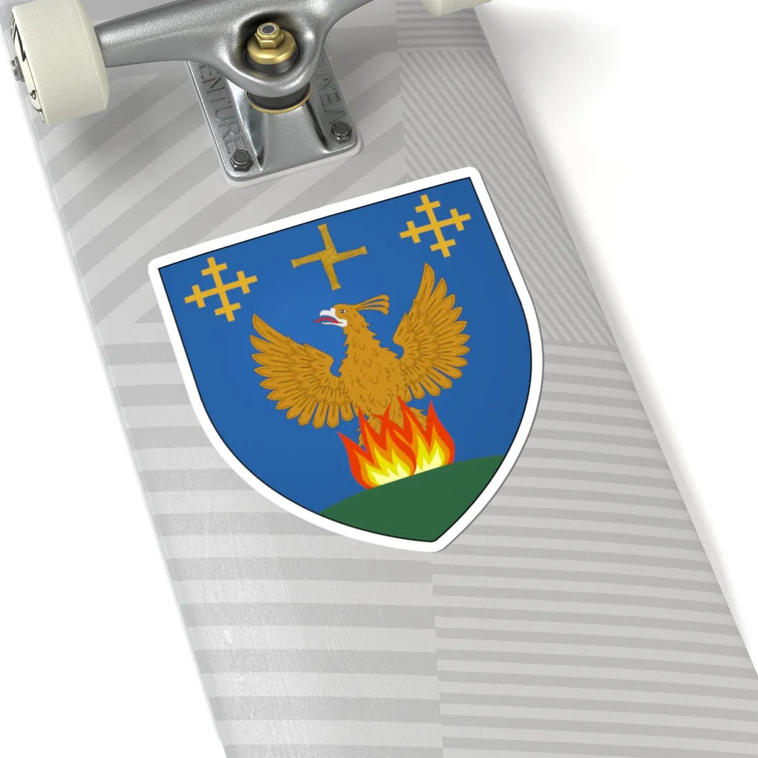 Tullamore Coat of Arms (Ireland) (Coat of Arms) STICKER Vinyl Kiss-Cut Decal - The Sticker Space