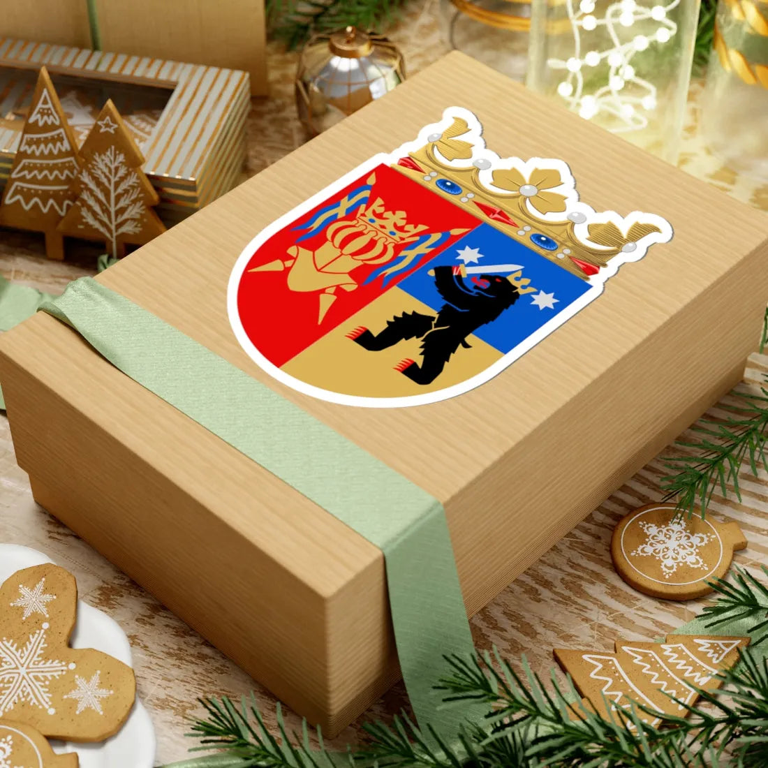 Turun ja Porin lääni.vaakuna (Finland) (Coat of Arms) STICKER Vinyl Kiss-Cut Decal - The Sticker Space