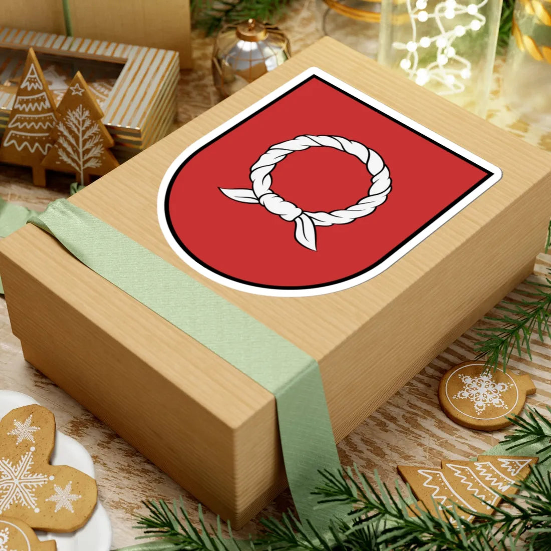 Tysmenytsia coat of arms XVII century (Ukraine) (Coat of Arms) STICKER Vinyl Kiss-Cut Decal - The Sticker Space