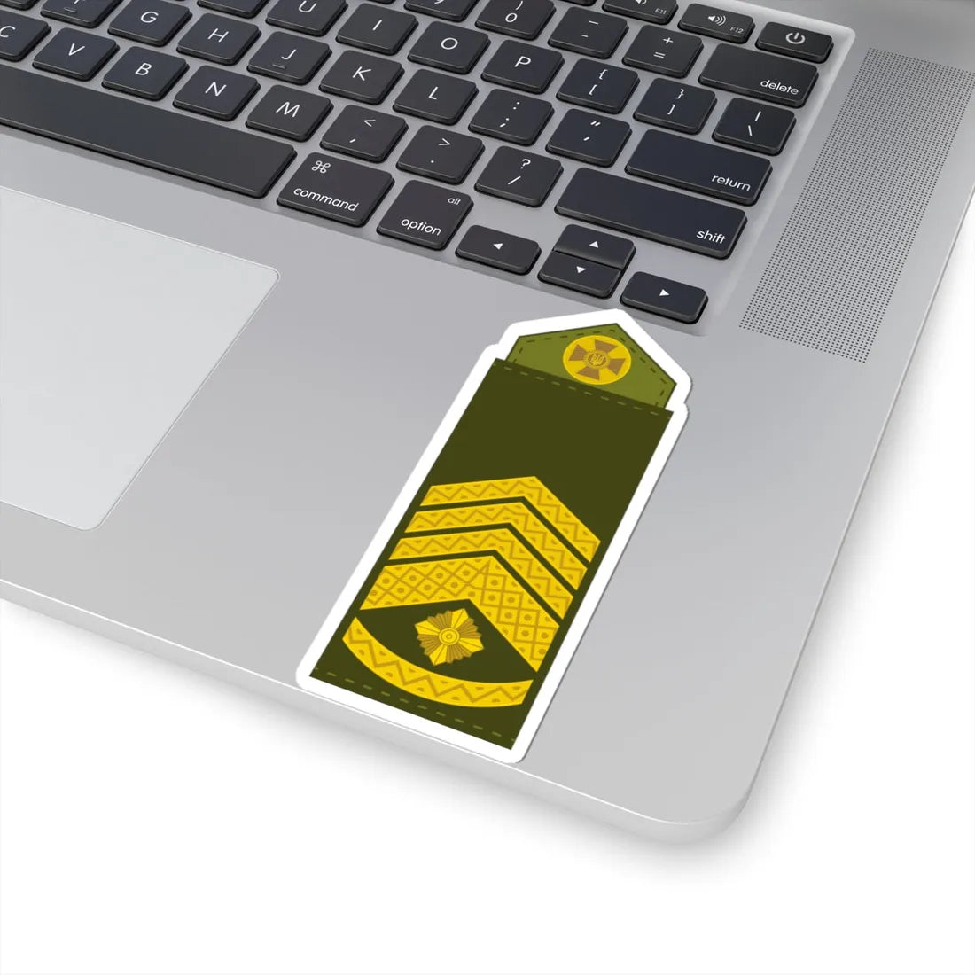 UA shoulder mark 10 (Ukraine) (Military Rank) STICKER Vinyl Kiss-Cut Decal - The Sticker Space