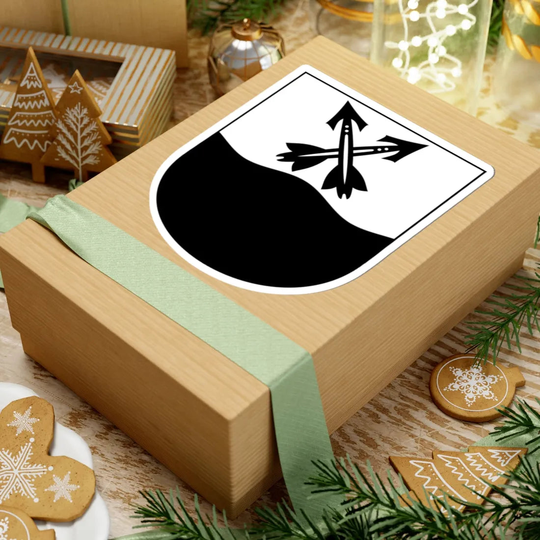 UesslingenBuch-blazon (Switzerland) (Coat of Arms) STICKER Vinyl Kiss-Cut Decal - The Sticker Space