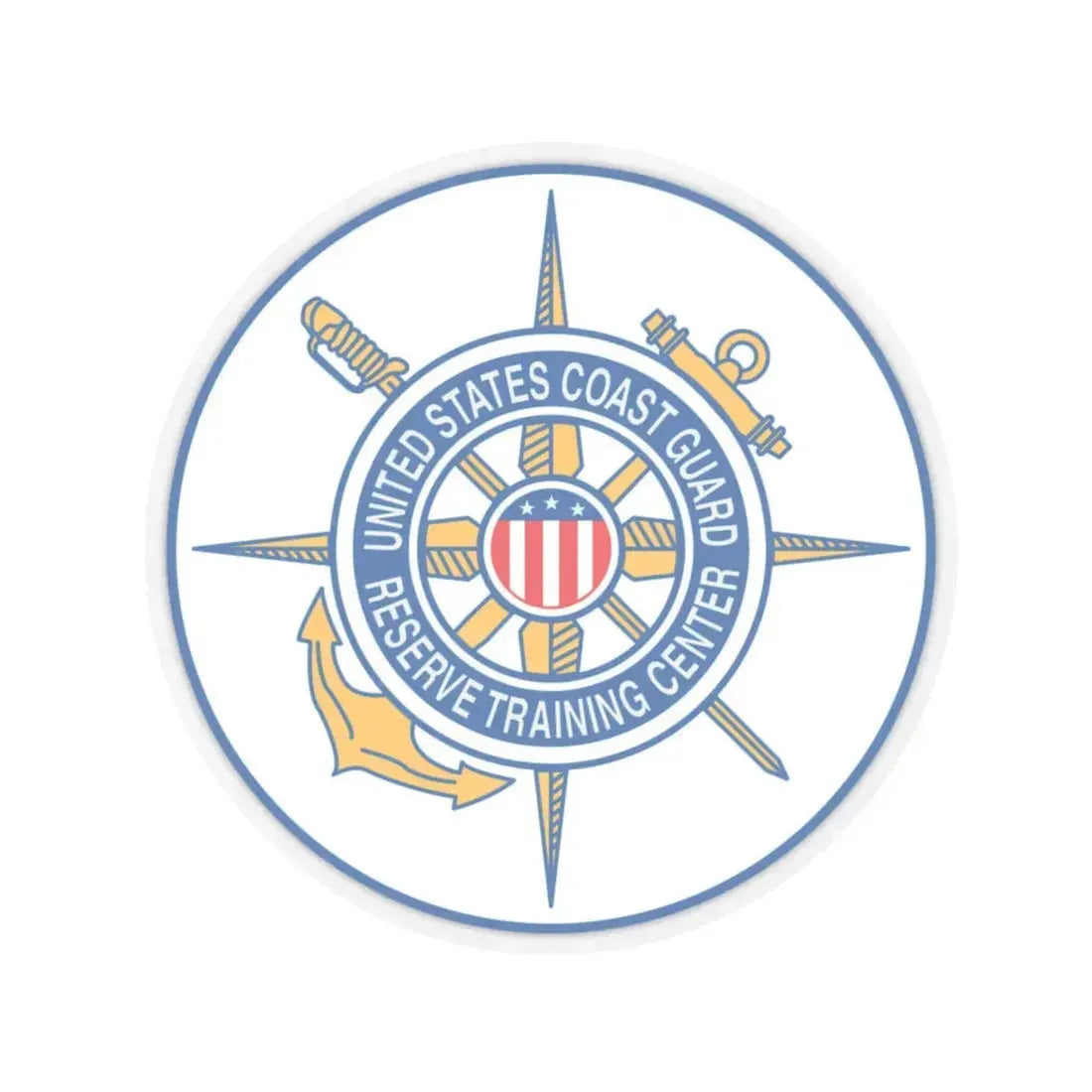 United States Coast Guard Reserve Training Center (U.S. Coast Guard) STICKER Vinyl Kiss-Cut Decal 6 Inch Transparent - The Sticker Space