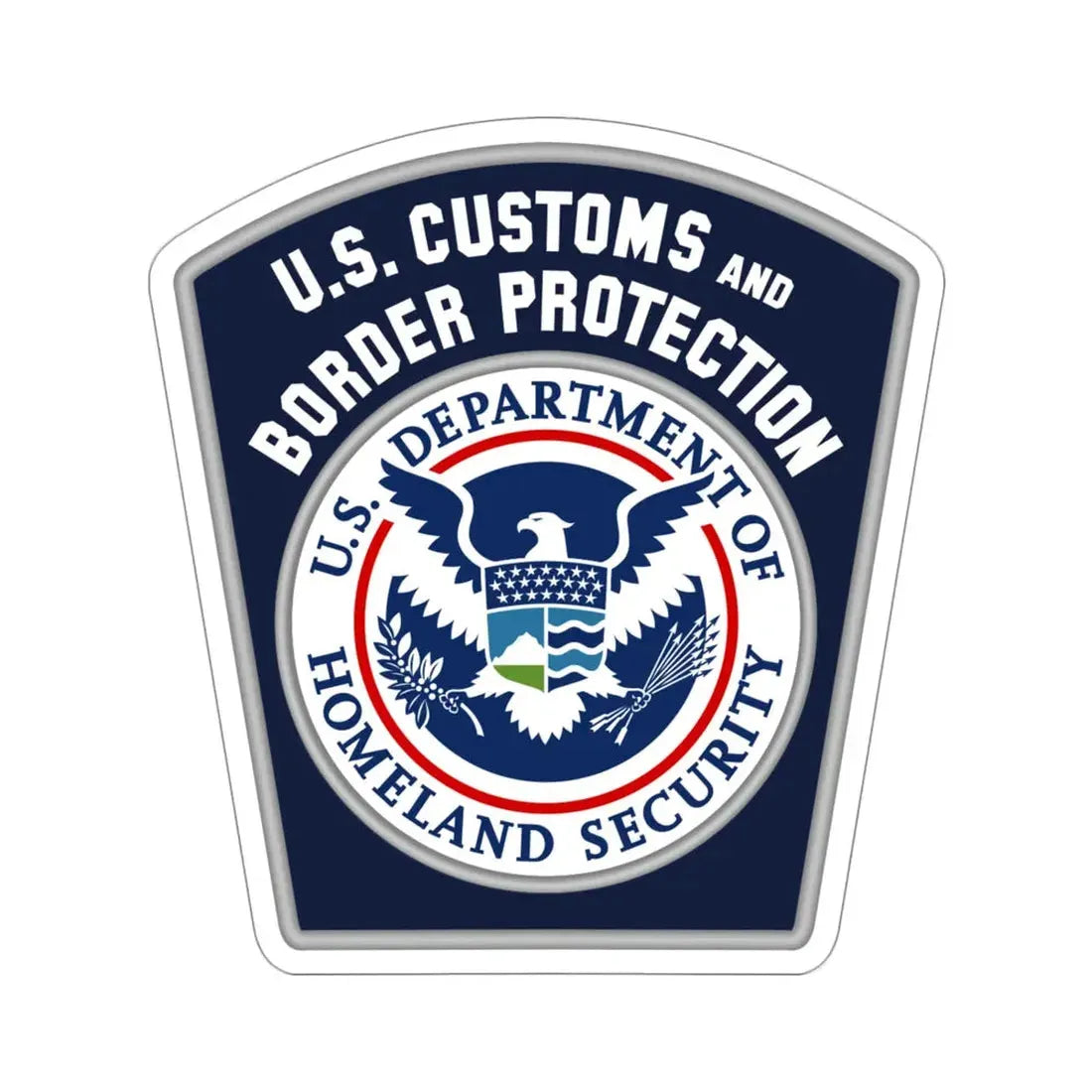 United States Customs and Border Protection STICKER Vinyl Die-Cut Decal 5 Inch - The Sticker Space