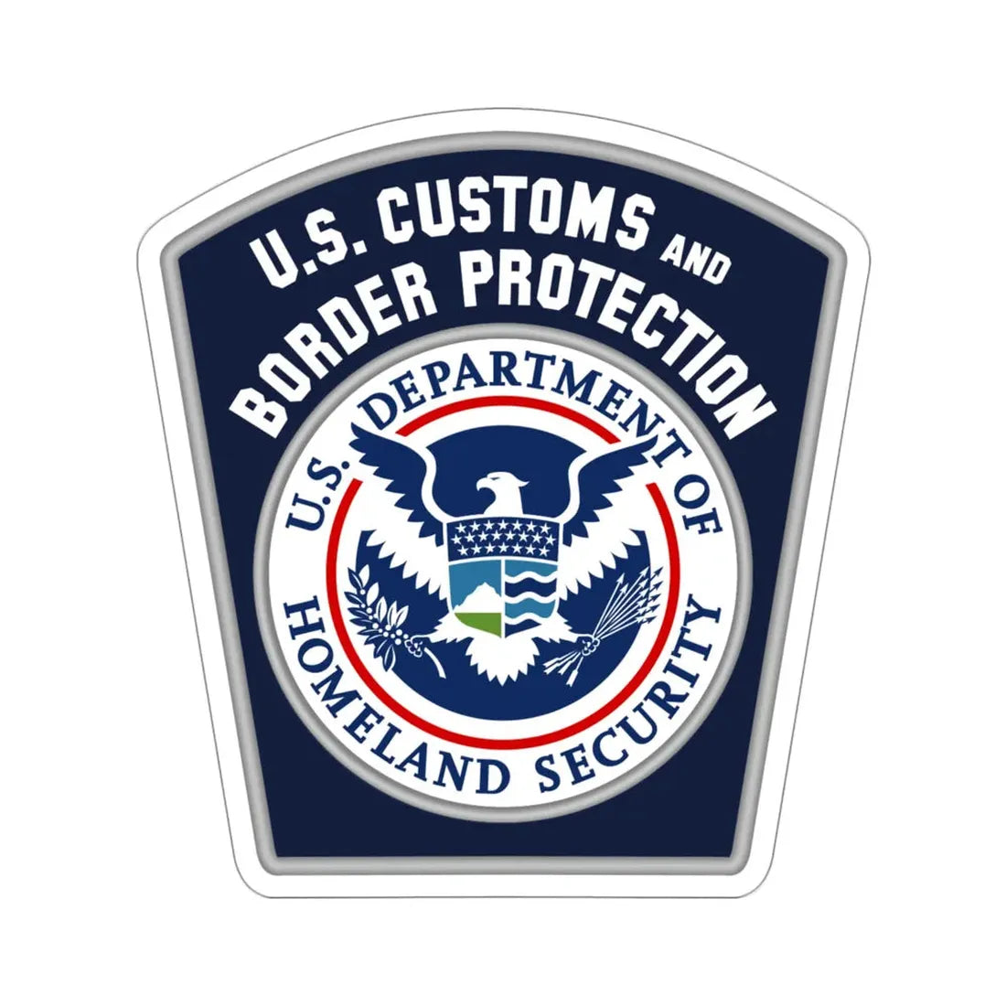 United States Customs and Border Protection STICKER Vinyl Die-Cut Decal 5 Inch - The Sticker Space