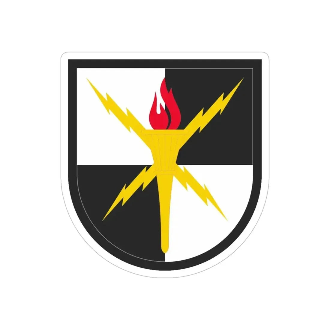 United States Cyber School (U.S. Army) REVERSE PRINT Transparent Die-Cut STICKER 5 Inch Die-Cut Transparent - The Sticker Space