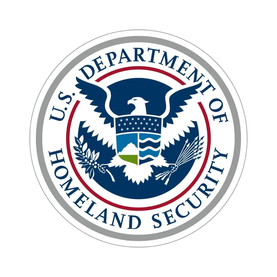 United States Department of Homeland Security STICKER Vinyl Die-Cut Decal 5 Inch - The Sticker Space
