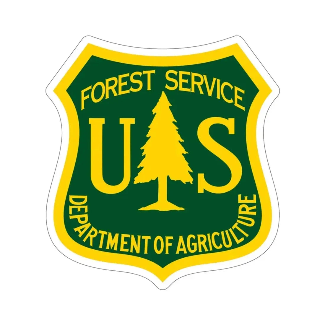 United States Forest Service STICKER Vinyl Die-Cut Decal 5 Inch - The Sticker Space