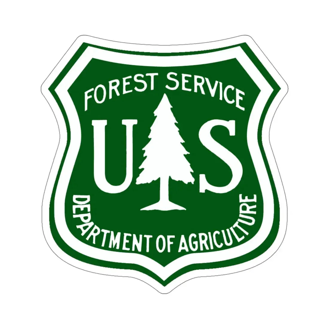 United States Forest Service v3 STICKER Vinyl Die-Cut Decal 5 Inch - The Sticker Space