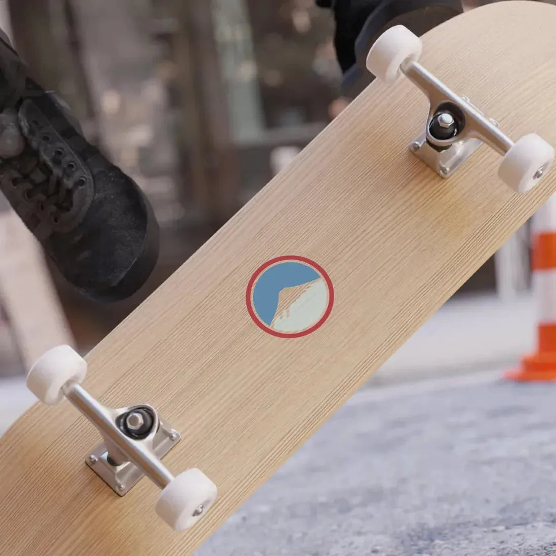 United States Japan Shoulder sleeve insignia (U.S. Army) REVERSE PRINT Transparent Die-Cut STICKER - The Sticker Space