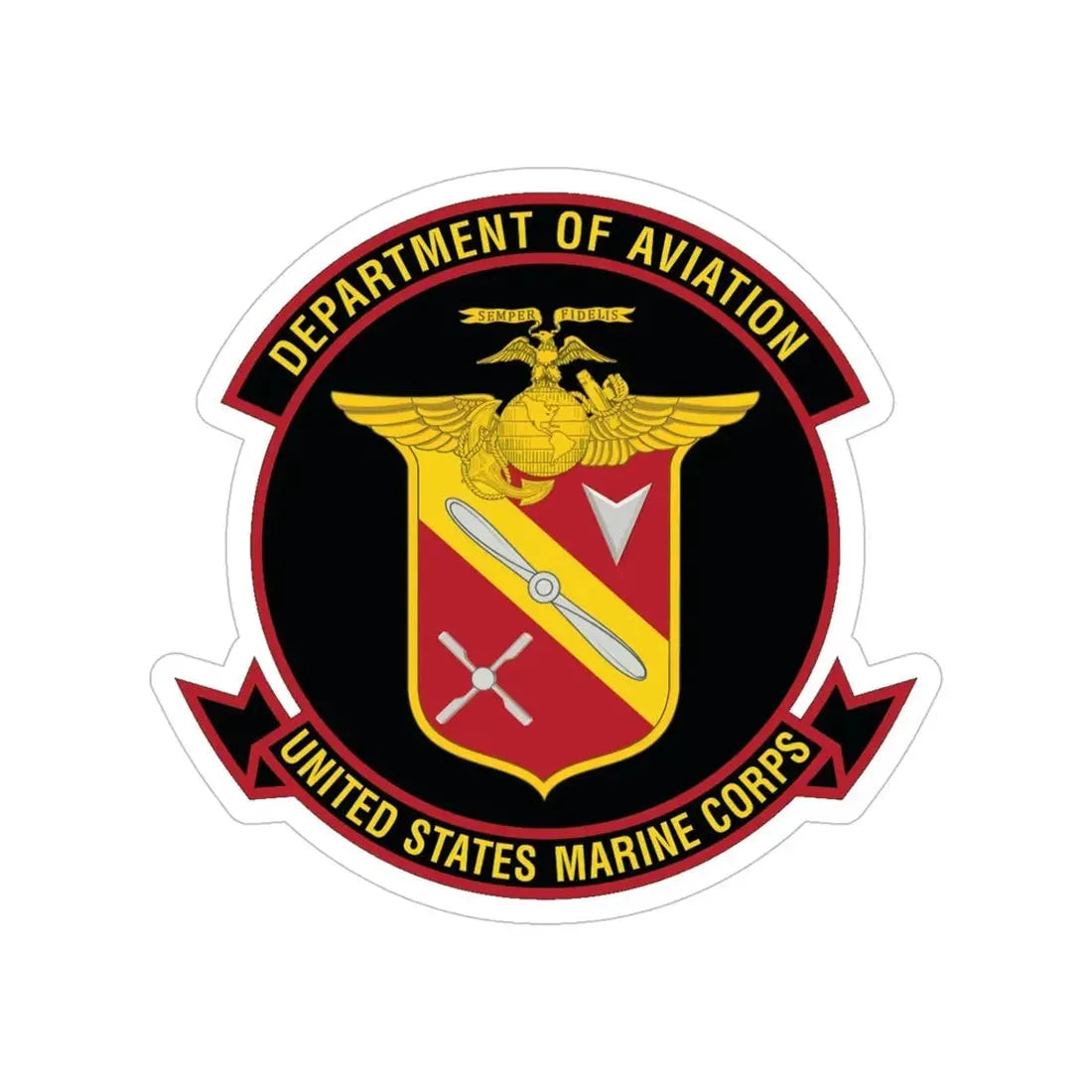 United States Marine Corps Aviation (USMC) Transparent STICKER Die-Cut Vinyl Decal 5 Inch - The Sticker Space