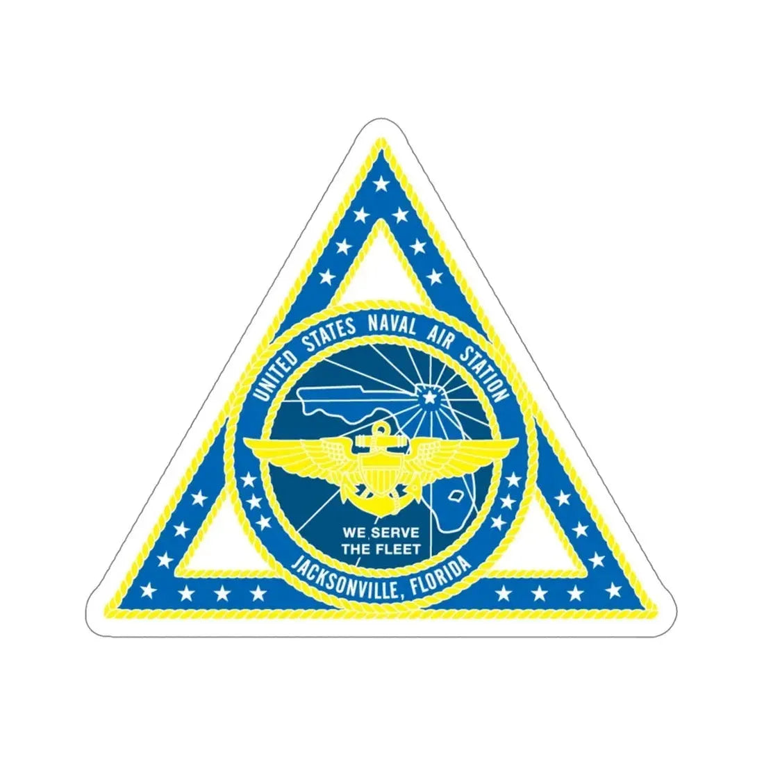 United States Naval Air Station Jacksonville FL (U.S. Navy) STICKER Vinyl Die-Cut Decal 5 Inch - The Sticker Space