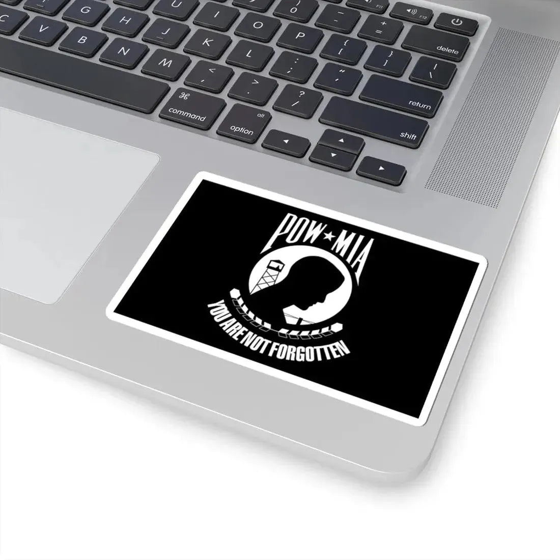 United States POW-MIA flag (United States) STICKER Vinyl Kiss-Cut Decal - The Sticker Space