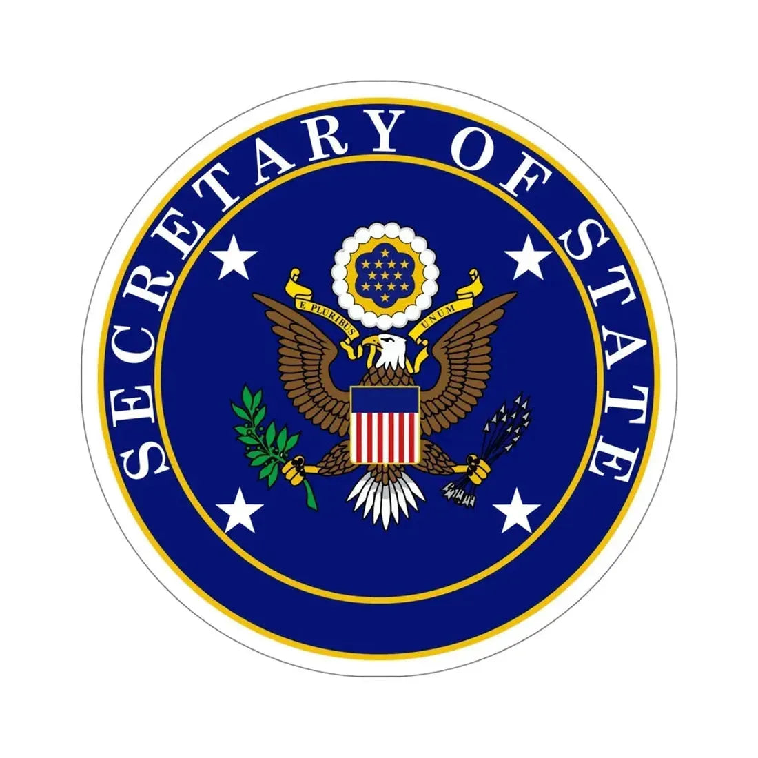 United States Secretary of State STICKER Vinyl Die-Cut Decal 5 Inch - The Sticker Space