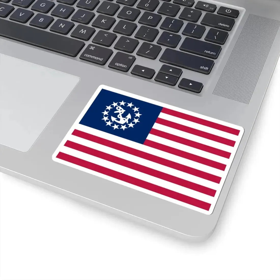 United States yacht flag (United States) STICKER Vinyl Kiss-Cut Decal - The Sticker Space