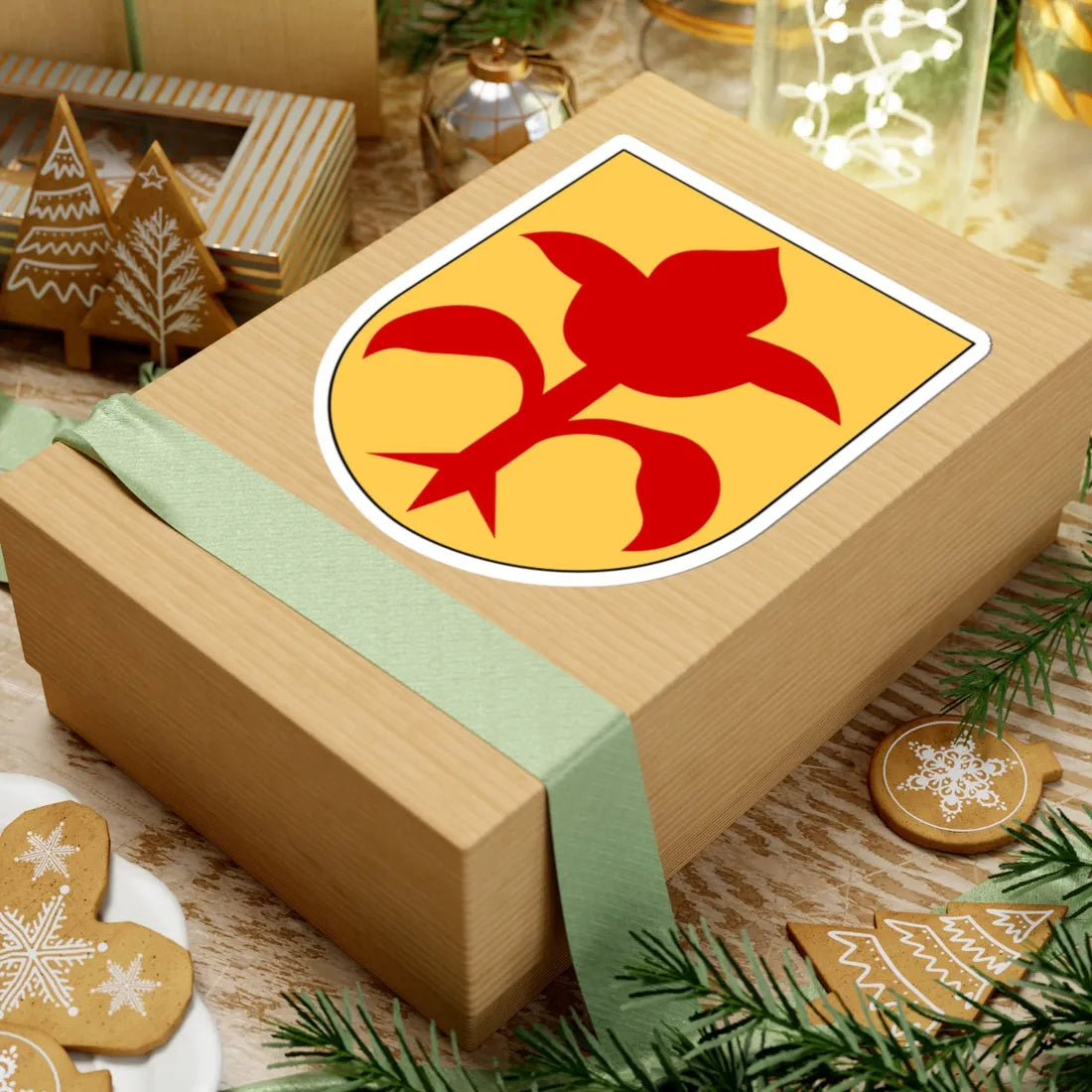 Uppvidinge härad vapen (Sweden) (Coat of Arms) STICKER Vinyl Kiss-Cut Decal - The Sticker Space