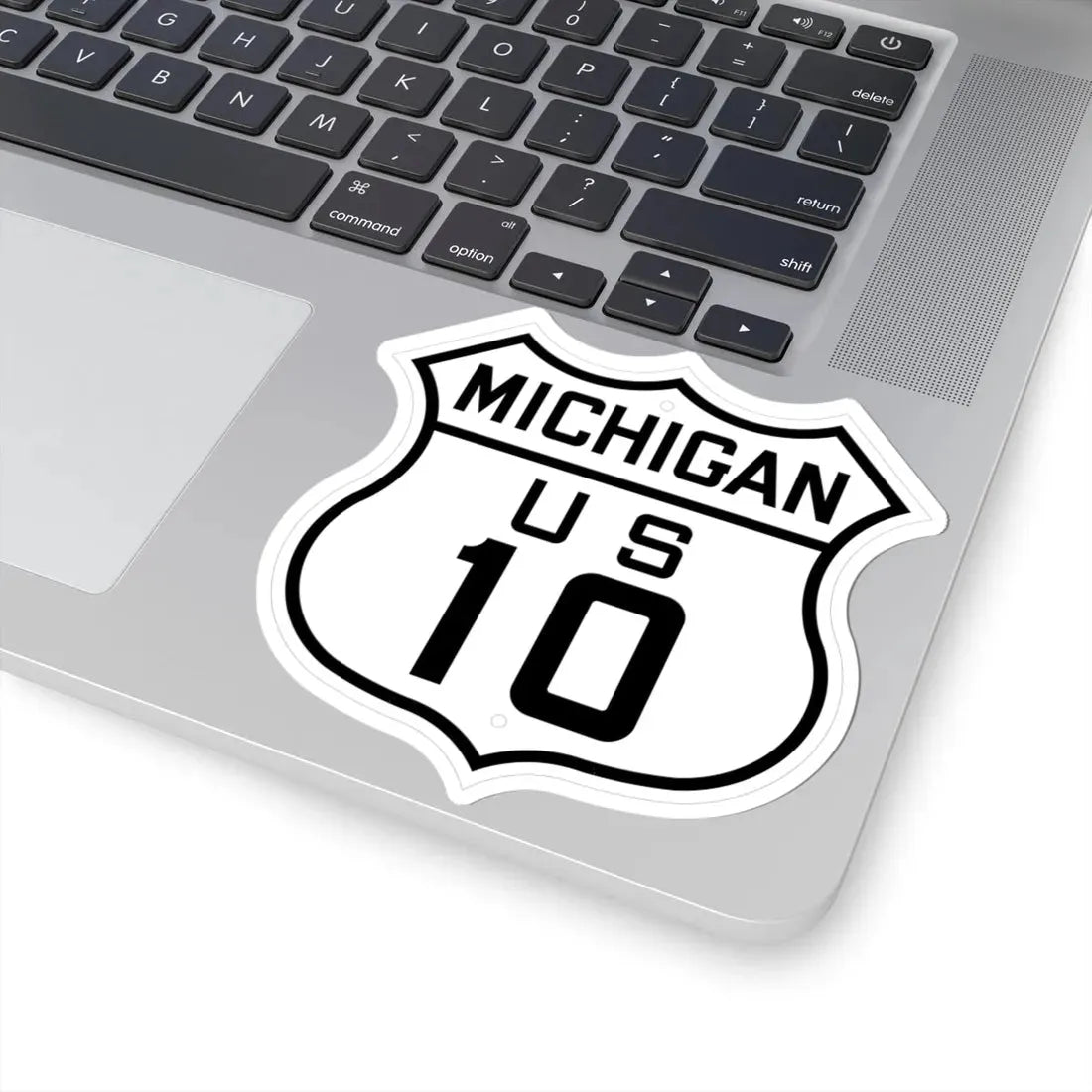 US 10 Michigan 1926 (Michigan) (Road Sign) STICKER Vinyl Kiss-Cut Decal - The Sticker Space