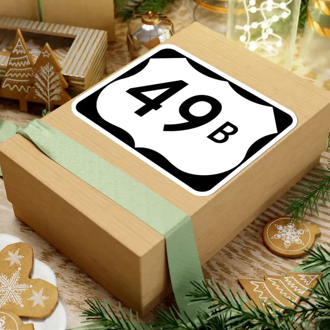 US 49B (Arkansas) (Road Sign) STICKER Vinyl Kiss-Cut Decal - The Sticker Space