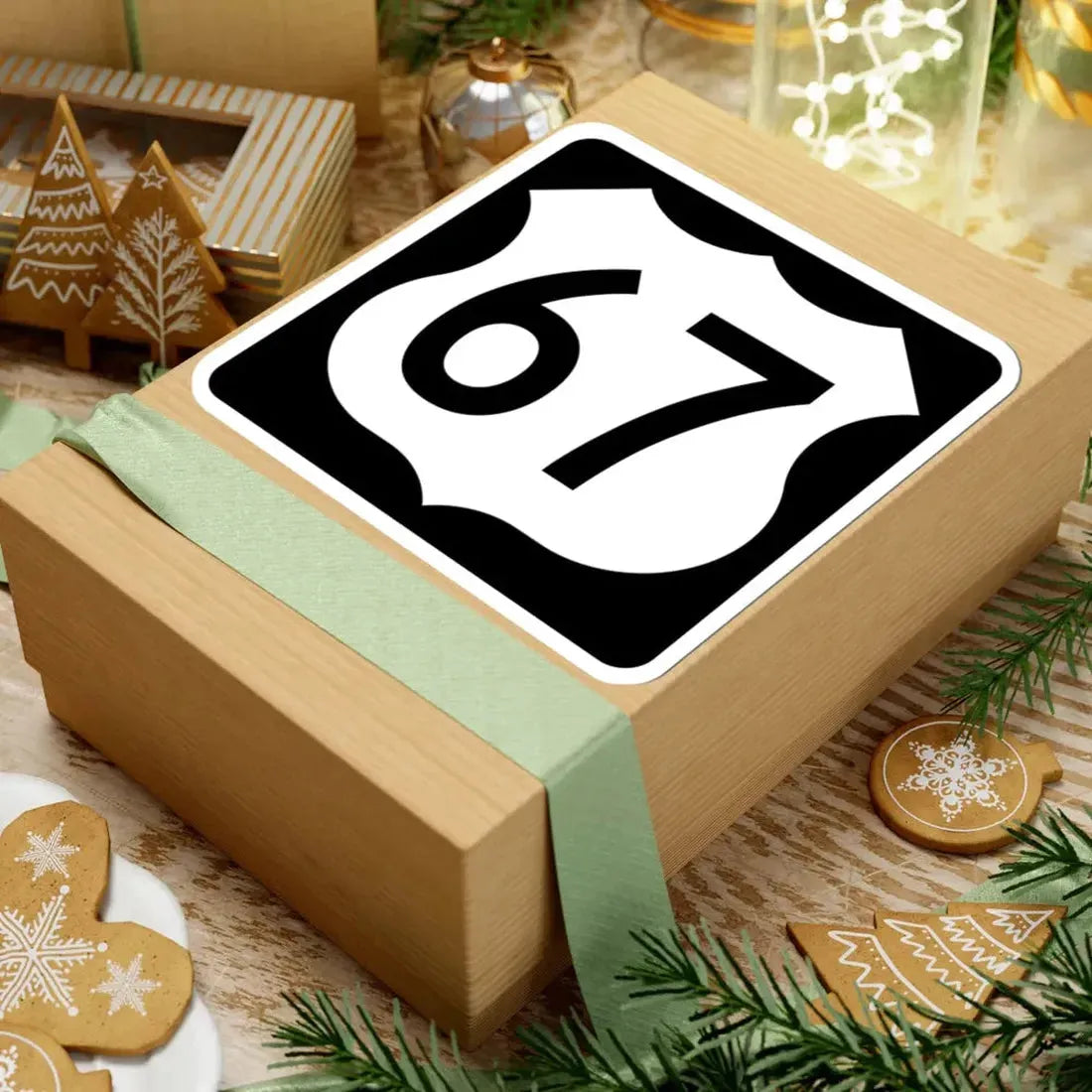 US 67 IA (Iowa) (Road Sign) STICKER Vinyl Kiss-Cut Decal - The Sticker Space