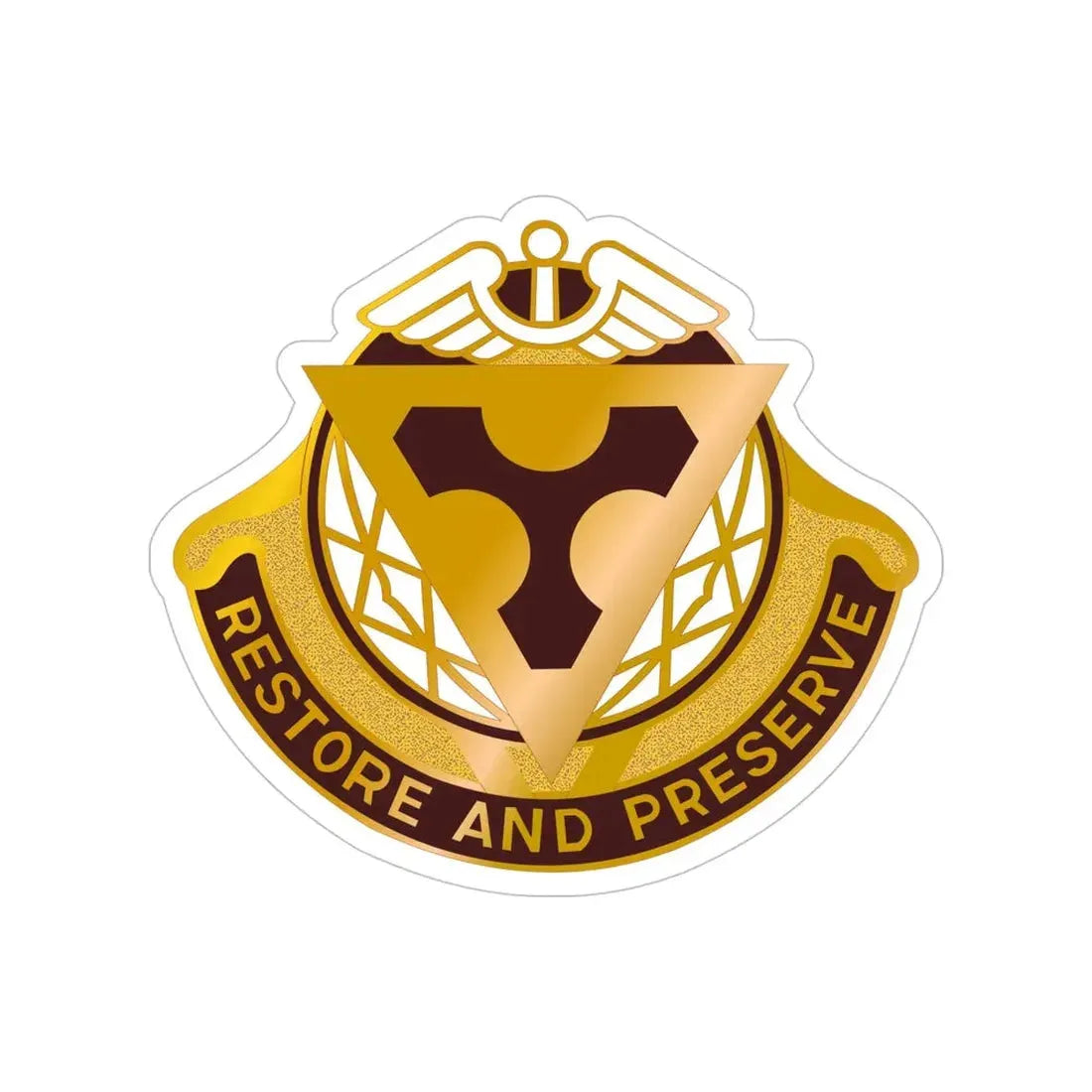 US Area Dental Laboratory Fort Sam Houston (U.S. Army) Transparent STICKER Die-Cut Vinyl Decal 5 Inch - The Sticker Space