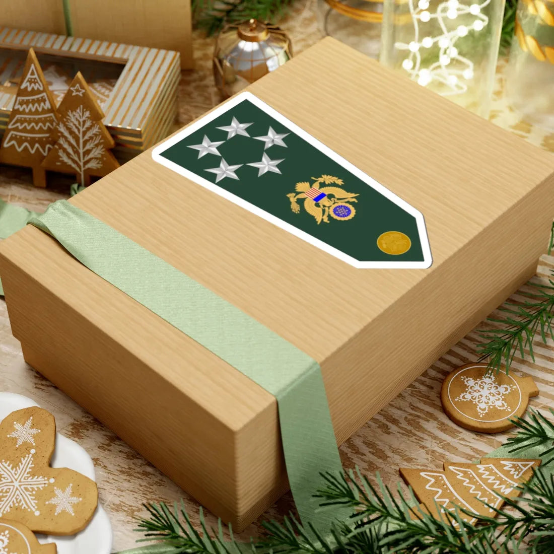 U.S. Army O 11 shoulderboard rotated 1959-2015 (United States) (Military Rank) STICKER Vinyl Kiss-Cut Decal - The Sticker Space