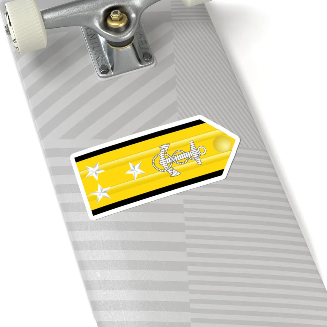 US Navy O9 shoulderboard horizontal (United States) (Military Rank) STICKER Vinyl Kiss-Cut Decal - The Sticker Space