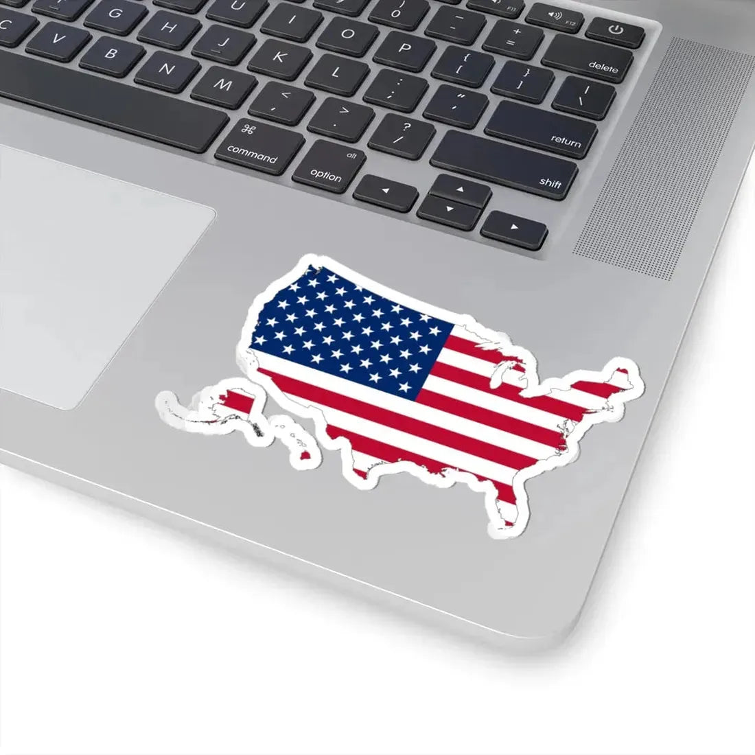 USA Flag Map (United States) STICKER Vinyl Kiss-Cut Decal - The Sticker Space