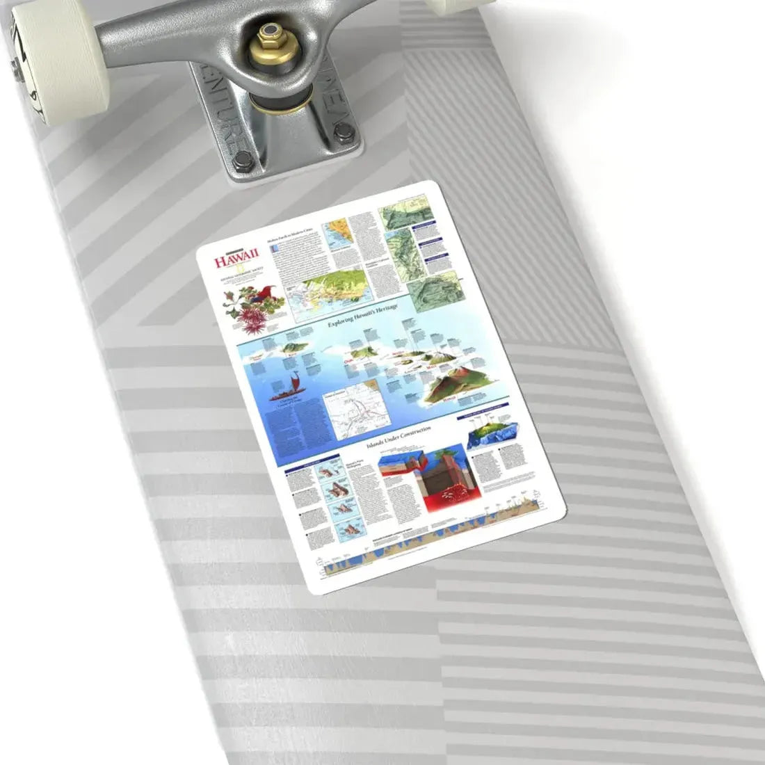 USA - Rediscovering Hawaii (1995) (Map) STICKER Vinyl Kiss-Cut Decal - The Sticker Space